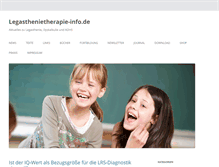 Tablet Screenshot of legasthenietherapie-info.de